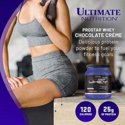 Ultimate Nutrition Prostar Whey Protein Powder Isolate, Chocolate - Low Carb, High Protein Powder Shake for Muscle Gain & Recovery - Low Sodium, Low-Fat & Keto Friendly - 1 lb Tub