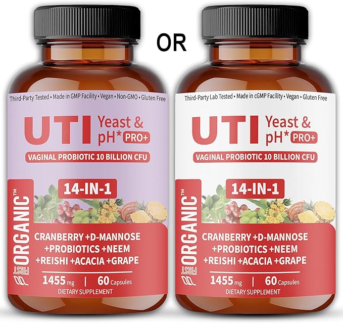 Women’s Vaginal Microflora Probiotic | Supports UTI, Yeast & pH Balance | Daily Hydration Blend with Cranberry, D-Mannose, Aloe & Hibiscus | Odor, Flora & Urinary Tract Care | Vegan, Non-GMO, 60Caps