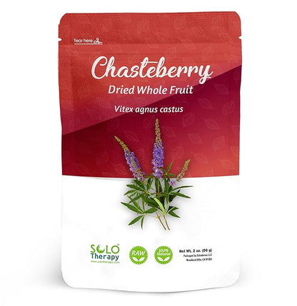 Chasteberry Vitex Herbal Tea 56 grams- Dried Fruit - Resealable Bag - 56 grams - Premium Quality (Chasteberry Vitex)
