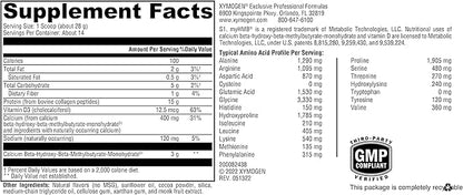 XYMOGEN FIT Lean Food Collagen - Muscle Recovery & Connective Tissue Support - Collagen Peptide Protein Powder - with HMB & Vitamin D3 - Mocha Latte - 14 Servings (13.83 oz)