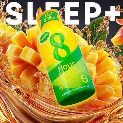Vitamin Energy 8 Hour Sleep Shot Mango 12 Pack, Melatonin, 5-HTP, GABA, Valerian, Lavender, Nighttime Relaxation & Sleep Support Supplement, Zero Sugar, Vegan, Gluten-Free, Kosher, 1.93 fl oz