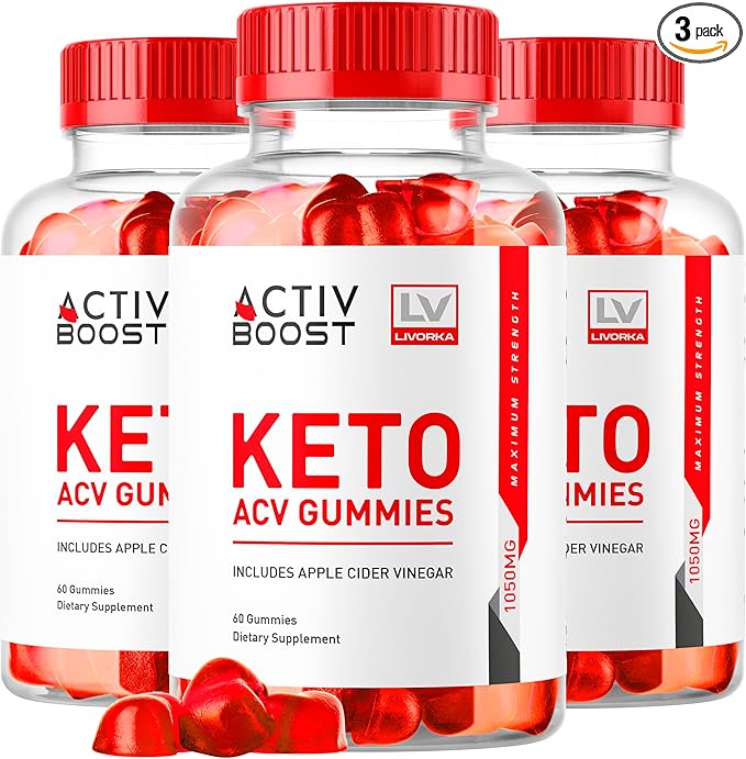 (3 Pack) ActivBoost Keto Gummies Advanced Formula, 180 Gummies for 3 Months