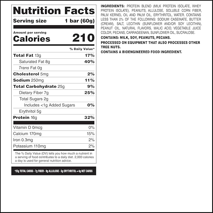 Quest Nutrition Crispy Peanut Butter & Jelly 16g Protein Bar, 2g Sugar, 4g Net Carbs, Gluten Free Snack, Keto Friendly, 12 Count