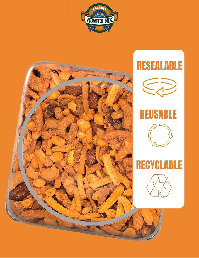 Southern Style Nuts Cheesy Cheddar Hunter Bulk Trail Mix,20 oz,Roasted Peanuts,Sesame Sticks,Corn Sticks,Almonds & Cashews,Mixed Nuts,Snacks for Adults & Kids,(Pack of 2)
