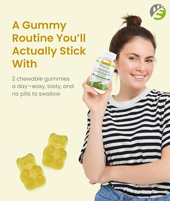 BariSlim Advanced Bariatric Multivitamin Gummies - Specially Formulated Bariatric Vitamins for Patients After Weight Loss Surgery - Supports Energy & Immune Health | Pineapple (90 Vegan Gummies)