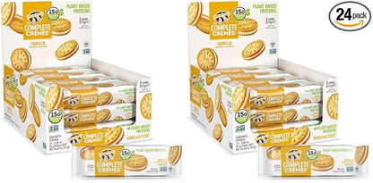 Lenny & Larry's The Complete Cremes®, Sandwich Cookies, Vanilla, Vegan, 5g Plant Protein, 6 Cookies Per Pack (Box of 12), (Pack of 2)
