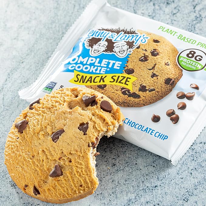 Lenny & Larry's Complete Protein Cookie, [Chocolate Chip], Chewy Soft Baked, 8g Plant Protein, Vegan, Non-GMO, High Fiber, [2 Ounce] Cookie (Pack of 12)