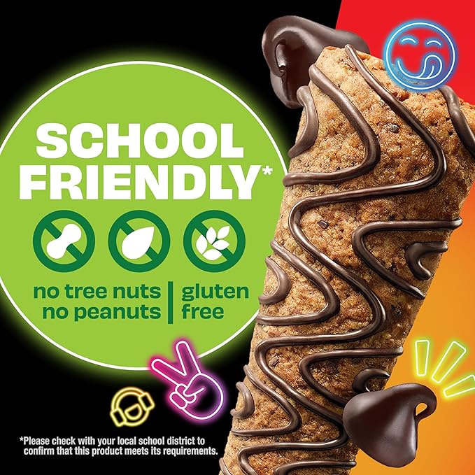 KIND Kids Granola Bars, Chocolate Chip, Gluten Free, Low Sodium, Peanut and Tree Nut Free Snacks, 5g Protein, 5 Count
