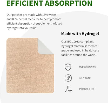 Menopause Relief Patches Therapy Patches Natural Hot Flash Patch for Sleeping Aid & Restful Nights-Relieves Hot Flashes, Dryness, Excessive Sweating-Menopause Support-Estrogen Free(8 Count)