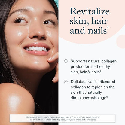Youtheory Collagen Powder - Hydrolyzed Collagen Peptides with Vitamin C - Supports Healthy Bones, Joints & Immune System* - Vanilla - 10 oz (12 Servings)