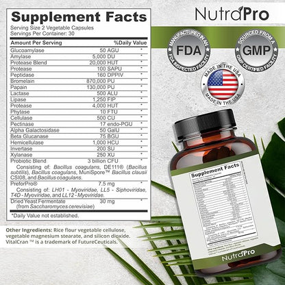 Complete Gut Health for Women and Men with Probiotic, Prebiotic, Postbiotic & Digestive Enzymes to Supports Digestive Lining Health,Digestion Health, Occasional Gas, and Discomfort.