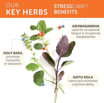 Himalaya StressCare, 30 Day Supply - Herbal Adrenal Support for Calming Relaxation, Stress Relief, Energy Support and Occasional Sleeplessness - Vegan, Non-GMO, Gluten Free, 120 Capsules