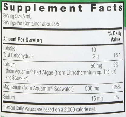 Nature's Answer Plant Based Liquid Magnesium, Vanilla Cream, 16-Ounce