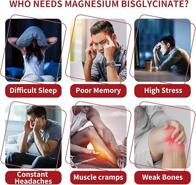 Hywebvctok 400mg Magnesium Bisglycinate Gummies with Vitamin B6, C, D3, Promotes Muscle & Nerve Function, Relaxation & Wellness, Raspberry Flavor, 60 Count