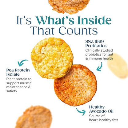 Wonderslim Protein Chips with Probiotics, Variety Pack | 12g Plant Protein, 170 Cal | High Protein Chips, Vegan, Gluten Free, Non-GMO | Made with Avocado Oil, No Seed Oils | 12 Pack