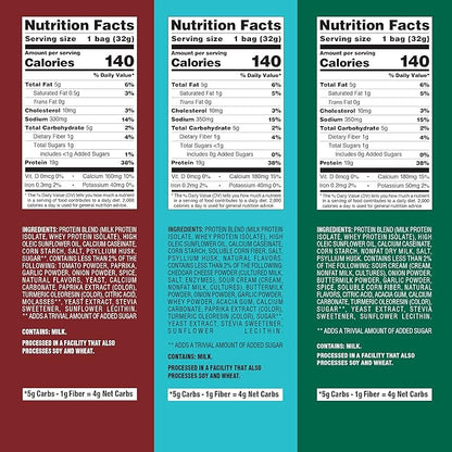 Quest Nutrition Protein Chips Variety Pack Bundle, High Protein, Low Carb, 24 Count