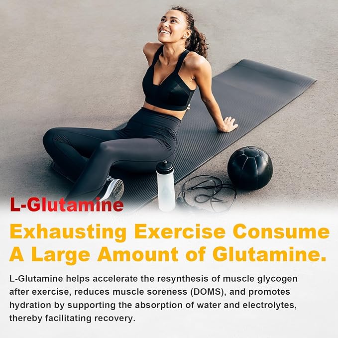 2 Pack L-Glutamine Gummies 1000mg, Glutamine Supplement for Women & Men, with BCAAs, Magnesium & NAC, Support Gut, Muscle Health & Immunity, Vegan, Non-GMO, Gluten Free, Keto Friendly, 120 Count
