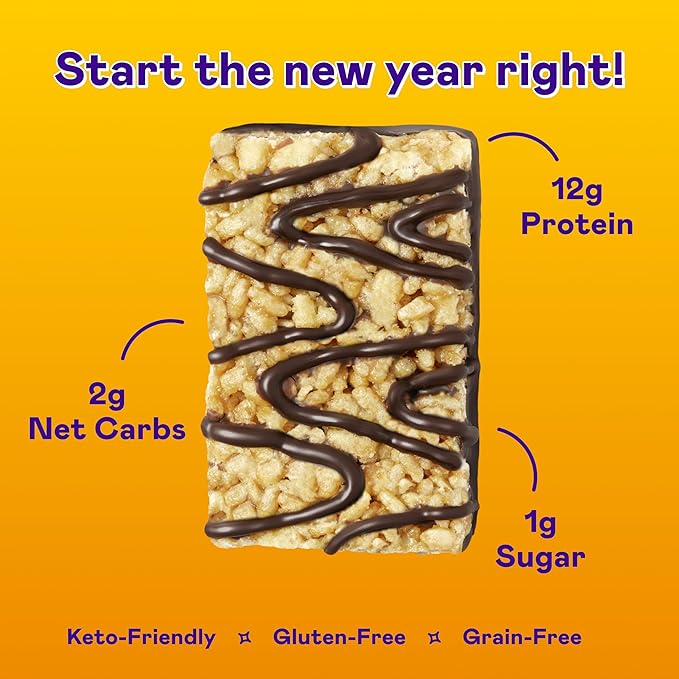 Magic Spoon Treats - 16 High Protein Bars, Chocolate Peanut Butter - High Protein Gluten Free Snack - Sugar & Gluten Free Free Protein Cereal Bar - Low Carb & Keto Friendly - Healthy Snacks