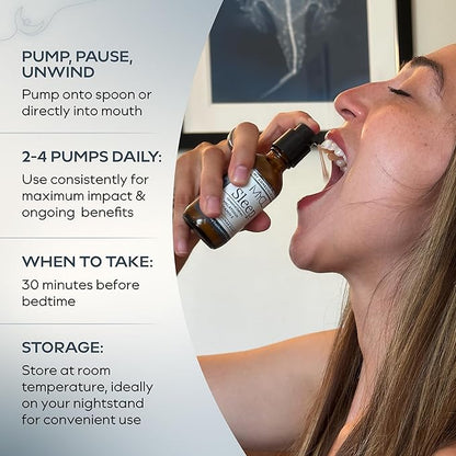 Sleep Liposomal Supplement with Low-Dose Liquid Melatonin Kids and Adults - Relaxation Aid, Deep Restorative Sleep Support - Vegan and Clean - Advanced Absorption - Berry Flavor - 60 Pump Servings