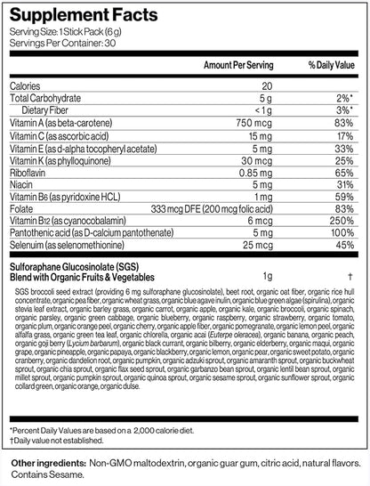 Immunocal Booster – Supplement with Over 50 Fruits & Veggies, Relieves Inflammation, Immune Support, Antioxidant, Selenium + Sulforaphane (Nrf2 Activator™) | Gluten Free, Sugar Free | 30 Servings