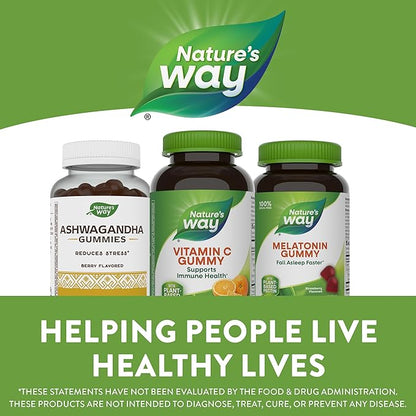 Nature's Way Vitamin C Gummies, Support Immune Health*, Antioxidant, 250 mg per 2-gummy Serving, Gummy Vitamins, Orange Flavored, 120 Gummies