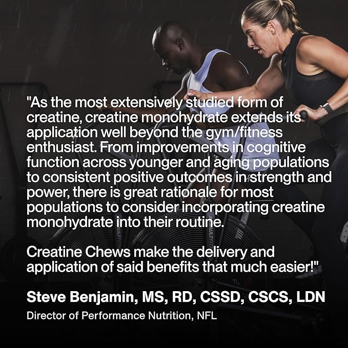 Momentous Creatine Chews - Creatine Monohydrate - Supports Strength, Lean Muscle, & Recovery for Men & Women - NSF Certified for Sport - 150 Chewable Tablets - Strawberry