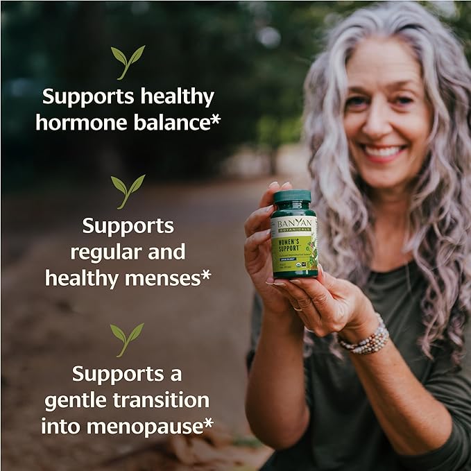 Banyan Botanicals Organic Women’s Support – Female Reproductive Vitality & Cycle Support – Herbal Tablets for Menstrual Comfort & Rejuvenating Tissue Nourishment – 90 Tablets – USDA Organic