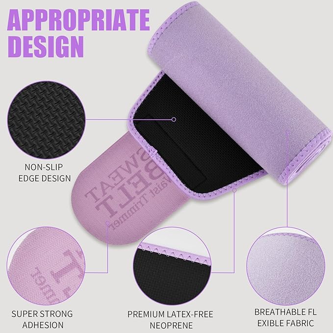 Lisacool Waist Trainer for Women,Waist Sweat Band for Women,Belt for Weight Loss, Belly Band,Stomach Wrap Lumbar Support