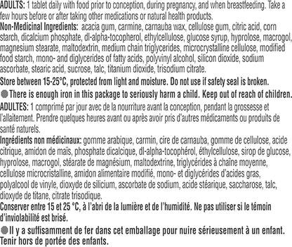 Materna Nestle Prenatal Postpartum Vitamin & Mineral Supplement 100 Tablets