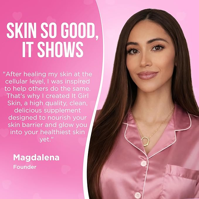 Skin Gummies for Women & Teens – Beauty Vitamin Gummy with Sea Moss, Multi Collagen Peptides, CoQ10, Retinol, Vegan Colostrum, L-Glutathione & Antioxidants for Hydrated, Clear, Acne Free, Glowing Skin