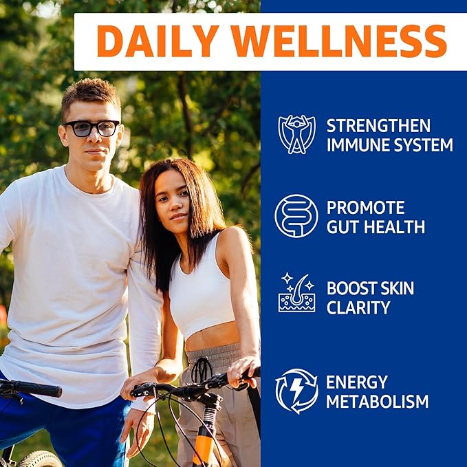 Zinc Picolinate Gummies with Copper + Probiotics, Vitamin B6 for Max Absorption, Zinc Supplements for Men and Women, Two Essential Minerals Balance Formula for Immunity and Gut Health, Vegan, 120 Cts
