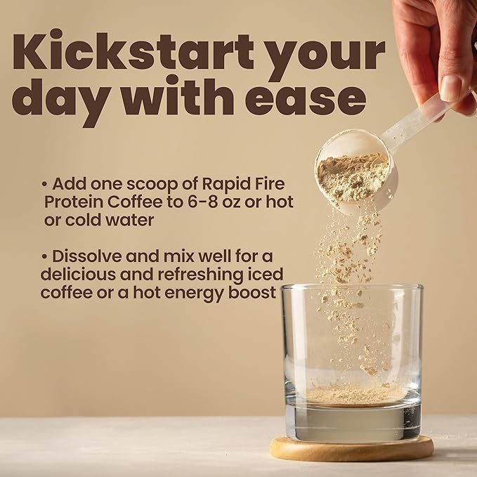 Protein Coffee, with 10g of Protein with Collagen, Promotes Muscle Growth, Supports Energy, Hot or Cold, Keto Friendly, 100% Robusta Coffee, 15 Servings, Hazelnut Flavor, Medium Roast