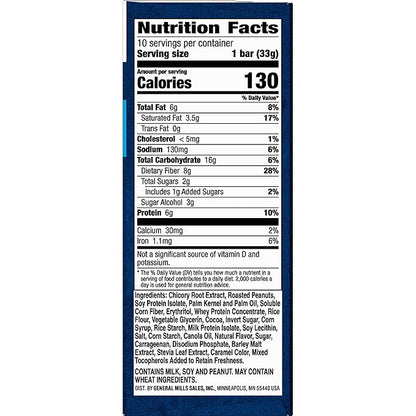 Fiber One Chewy Protein Bars, Caramel Nut, Value Pack, 10 ct (Pack of 6)