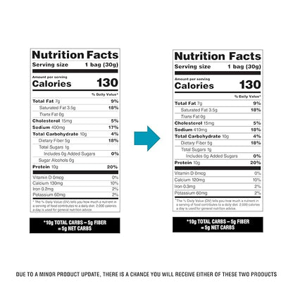 Quest Nutrition Cheese Crackers, Spicy Cheddar, 10g of Protein, Low Carb, Made with Real Cheese, Protein Snack, 4 Count