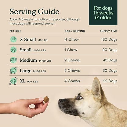 Fera Pets Hip & Joint Supplement for Dogs with Glucosamine, MSM, Chondroitin, & Green Lipped Mussel - Supports Healthy Joints and Weight Management - 30 Soft Chews