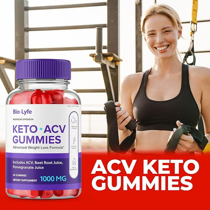 Biolyfe Keto + Gummies,BiolyfeKeto ACV Keto Supplement Gummies - Maximum Strength, Keto+ ACV Gummys, All Natural Support Formula Keto+ACV Advanced Formula, Biolyfe Keto Gummy Reviews (3 Pack)
