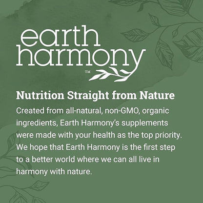 Earth Harmony Myo-Inositol & D-Chiro Inositol Supplement for Women, Ovarian & Hormone Balance for Women - Supports Normal Cycles, Fertility Supplement (120 Capsules)