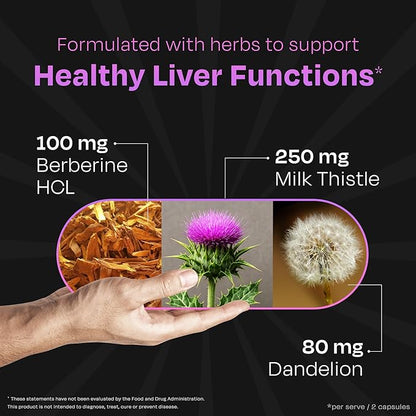 Auric Milk Thistle ++ 60 Capsules | Elite Formula | Daily Wellness Support | Veg Capsules | Gluten-Free | Additive-Free | Plant-Based| 500 mg Actives per Serve