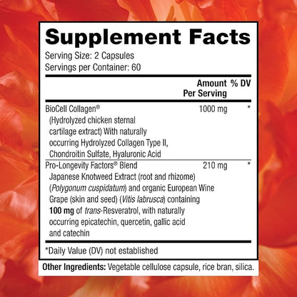 Reserveage Beauty Collagen Booster - Supplement for Skincare & Joint Health - Supports Healthy Collagen Production for Women - 120 Capsules (30 Servings)