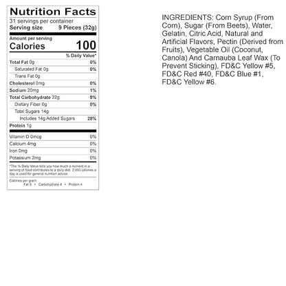 Albanese World's Best 12 Flavor Gummi Bears, 36oz Bag of Candy, Soft & Chewy Candy Snacks, Fruity Flavor Assortment