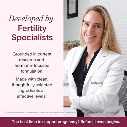 Ladywell Prenatal Multivitamin | Conception, Pregnancy & Postpartum | Key Ingredients Including DHA, Folate & Iron | Expertly-Formulated & Tested | Designed for Absorption with Nausea Support, 2-Pack