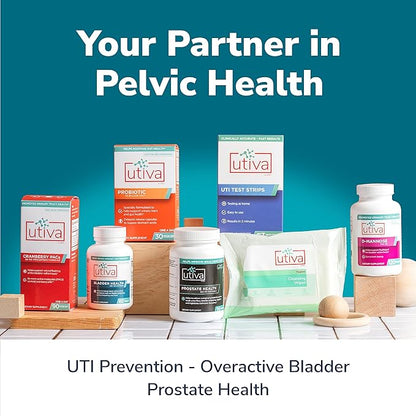 Szio+ Utiva Bladder Health - Control Supplement for Overactive Bladder and Lower Urinary Tract Health - Clinically Proven to Reduce Frequency and Urgency - 60 Capsules
