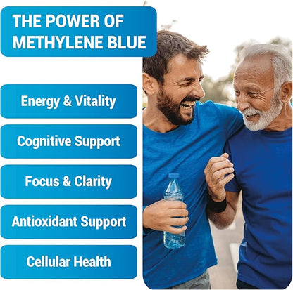 Methylene Blue Gummies USP Grade 2%, 60 Days Supply, Proudly USA Company, Vegan, Non-GMO 60 Cnts