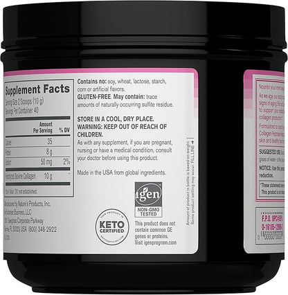 NeoCell Super Collagen Peptides Powder, Non-GMO, Grass Fed, Paleo Friendly, Gluten Free, For Hair, Skin, Nails & Joints, Unflavored, 40 Servings, 14 Ounces (Packaging May Vary)