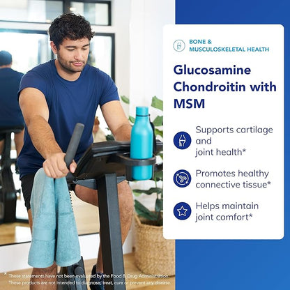 Pure Encapsulations Glucosamine Chondroitin with MSM - Supports Joint Health & Normal Cartilage Formation* - Maintains Enzyme Activity - Gluten-Free & Non-GMO - 240 Capsules