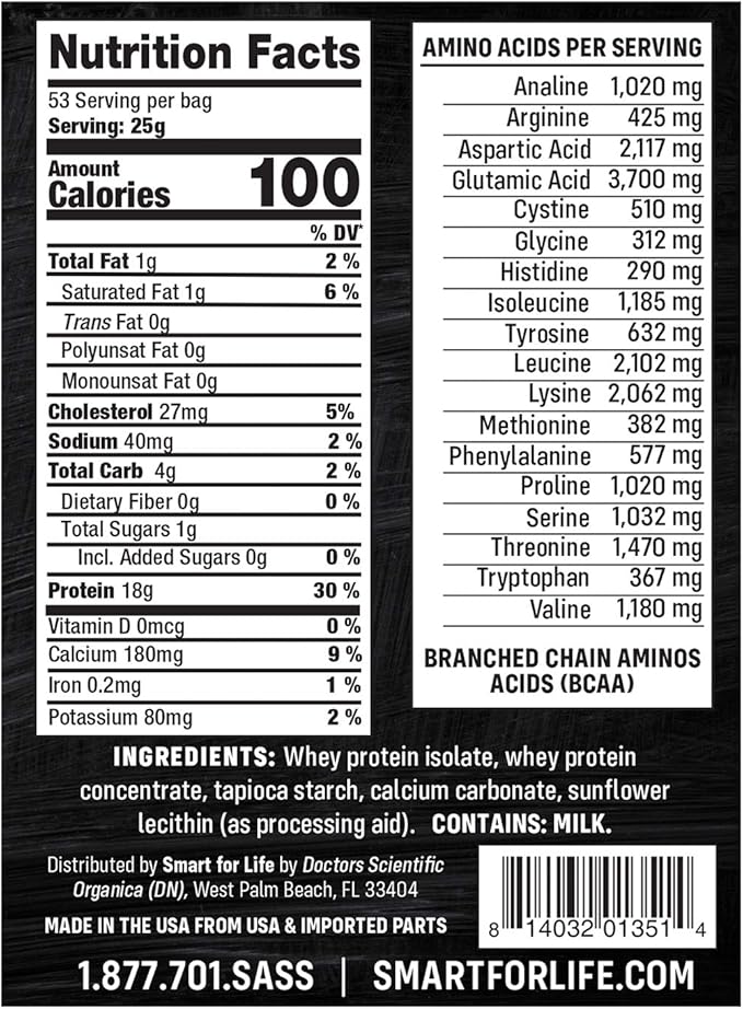 Smart for Life - Whey Protein Puffs - High Protein Zero Sugar Whey Protein Isolate Puffs 3LB - 18 Grams Protein Snacks Bulk - Non-GMO, Gluten-Free - 3 Pound Box - 53 Serving…