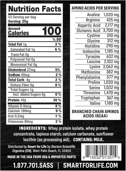 Smart for Life - Whey Protein Puffs - High Protein Zero Sugar Whey Protein Isolate Puffs 3LB - 18 Grams Protein Snacks Bulk - Non-GMO, Gluten-Free - 3 Pound Box - 53 Serving…
