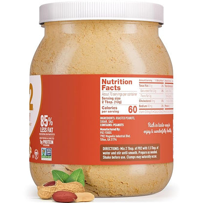 PB2 Crunchy Powdered Peanut Butter - Peanut Butter Powder with Small Crunchy Peanut Pieces