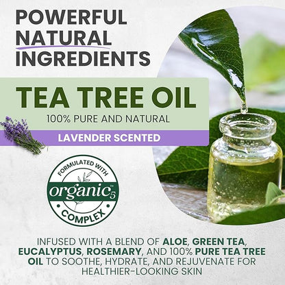 Tea Tree Lavender Body Wash MaxTherapy, Itchy Skin Relief, Antifungal Defense, Fights Body Odor, Soothes Jock Itch & Athlete's Foot, Intimate Wash, Men & Women, 16 fl oz, Limited Edition