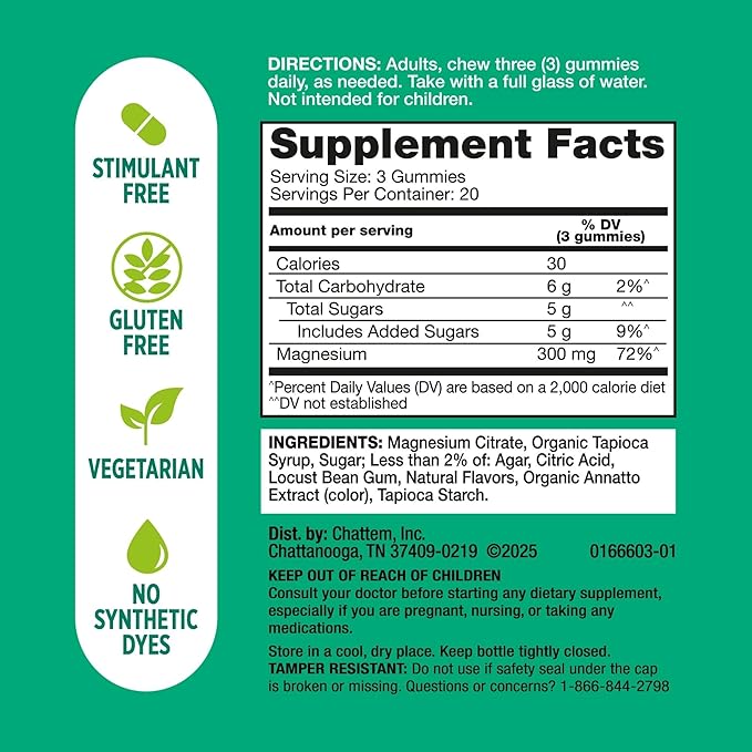 Dulcolax Daily Gut Support Gummies, Magnesium Formula, Stimulant-Free, Orange Flavor, 60 Count